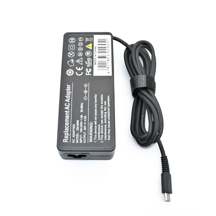 Chargeur d'alimentation USB 90 W de type C pour ordinateur portable Lenovo 90 W. Chargeur