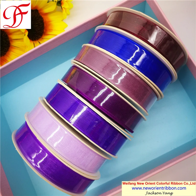 Original Factory Nylon Sheer Organza Ribbon for Wedding/Accessories/Wrapping/Gift/Bows/Packing/Christmas Decoration/Mixed Boxes