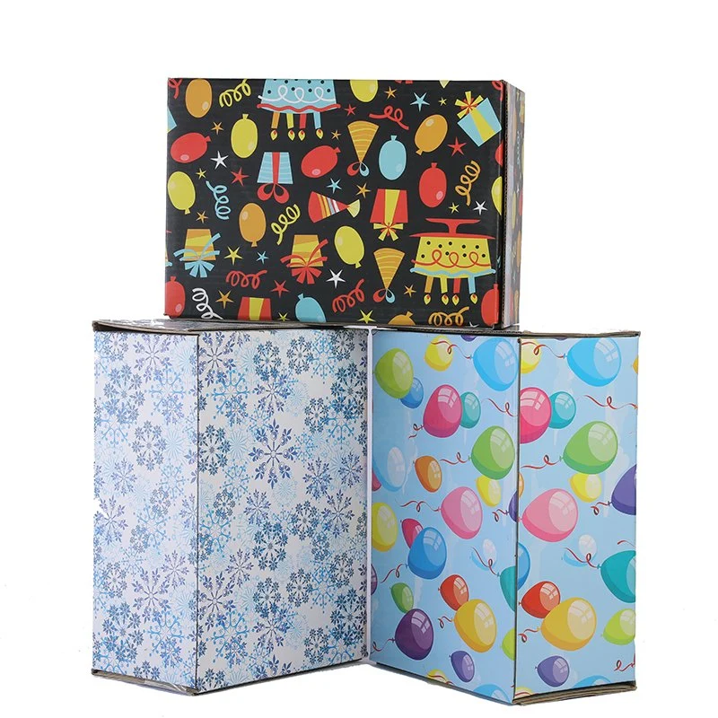 Custom Corrugated Cardboard Packing Box Shipping Carton for Gift