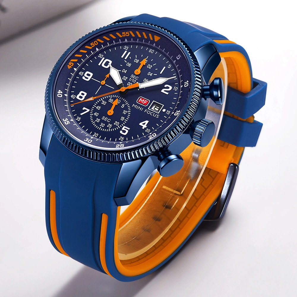 Wrist Watch OEM Fashion Luminous Silicone Tape Designer Chronograph Wristwatch