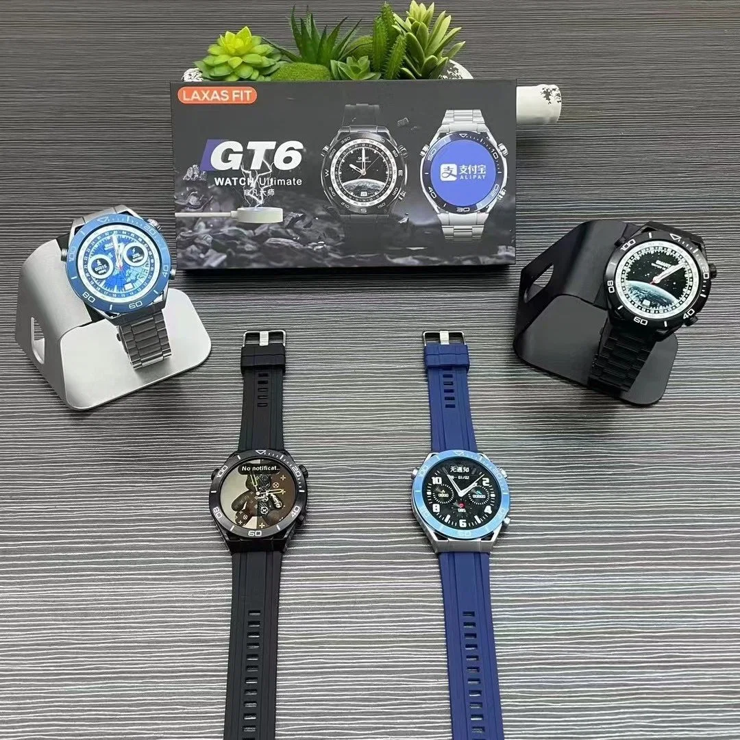 Gt6 SmartWatch سعر عرض ترويجي عالي الجودة هدية للرجال طراز تجارى رائع مع صناديق الدرجة الأولى تعمل