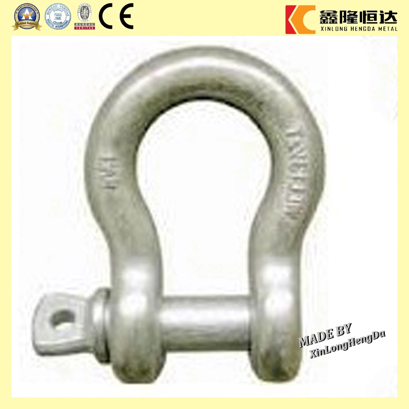 Heavy Duty U. S. Type Galvanized Steel Forged Screw Pin Anchor Bow Lifting Marine Rigging Shackle 5/8