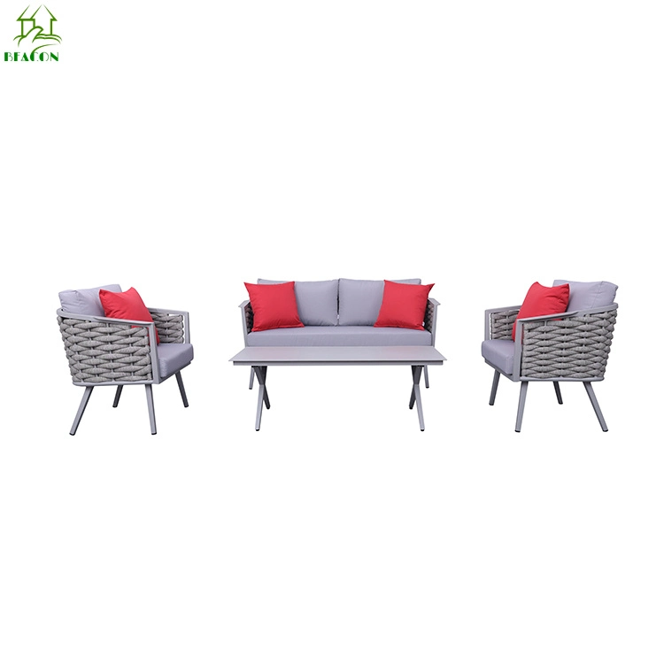 Outdoor Aluminum Garden Hotel Restaurant Villa Patio Courtyard Combination Sofa