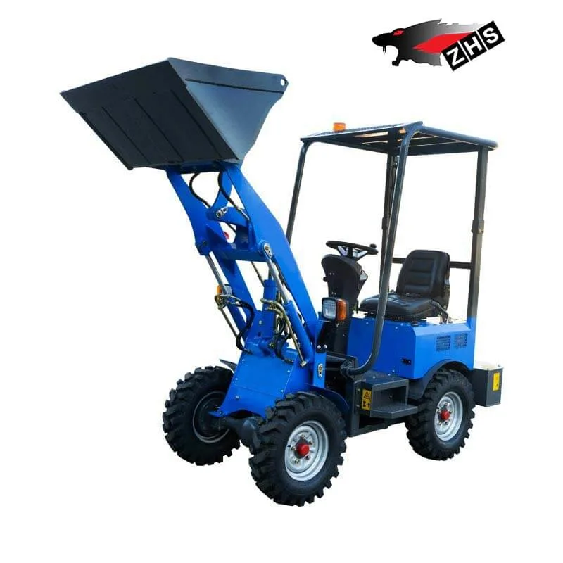 New Design Battery Power Electric 400kg 600kg 1500kg Mini Small Wheel Loader Front End Loader Electric Loader with CE Certificate