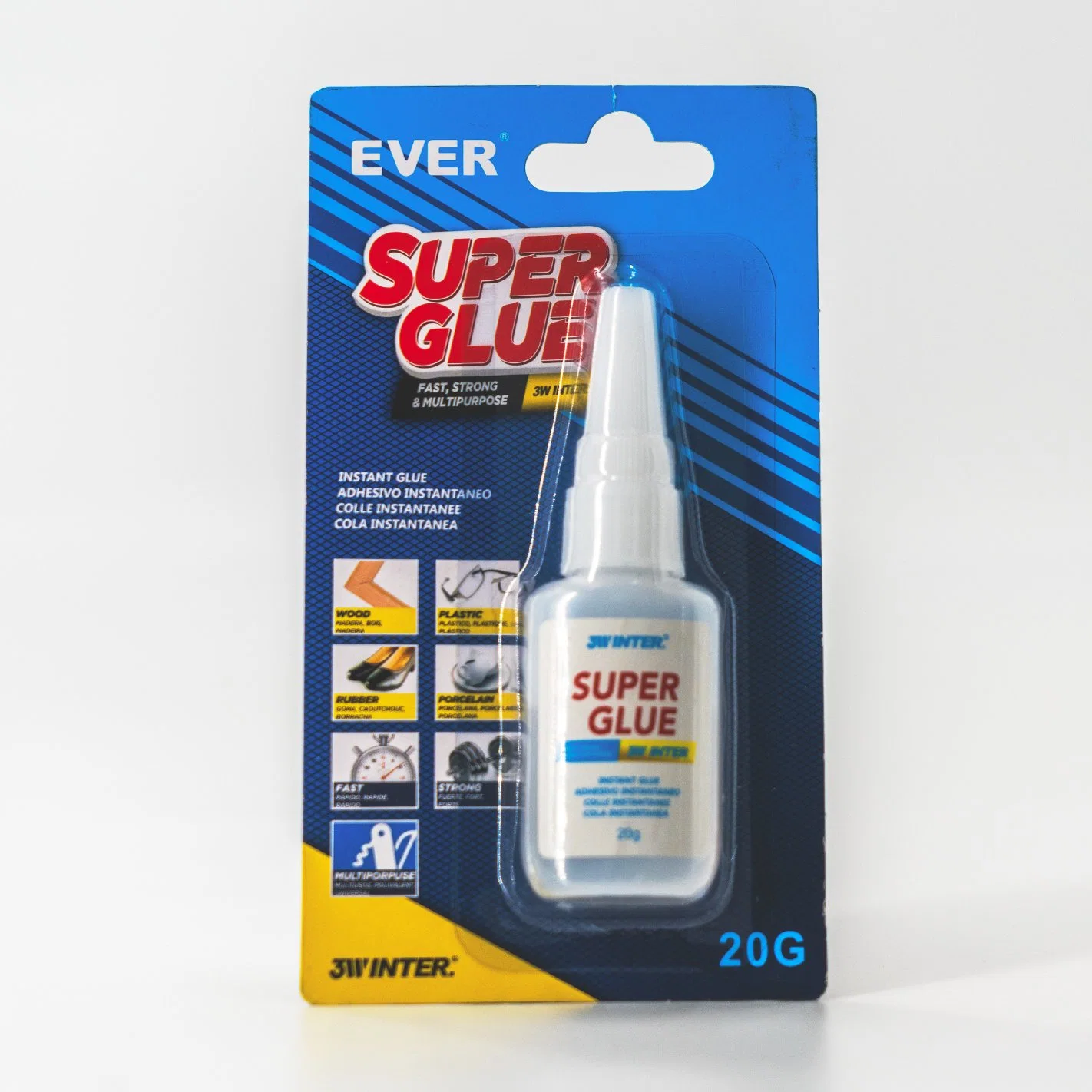Original Ethyl Cyanoacrylate Adhesivo Best Super Glue 20 Gr for Plastic