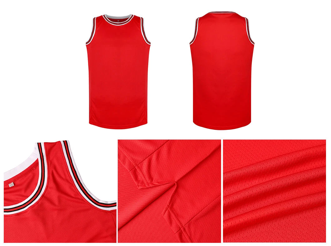 Maillot de basket-ball en maille polyester réversible personnalisé avec ensemble de l'équipe, pour un style de basket-ball en sous-couche Et court