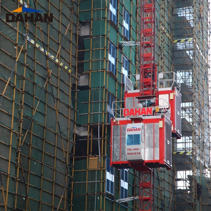 Sc200/200 أقفاص مزدوجة Construction Hoist/New أو استخدام مصعد البناء