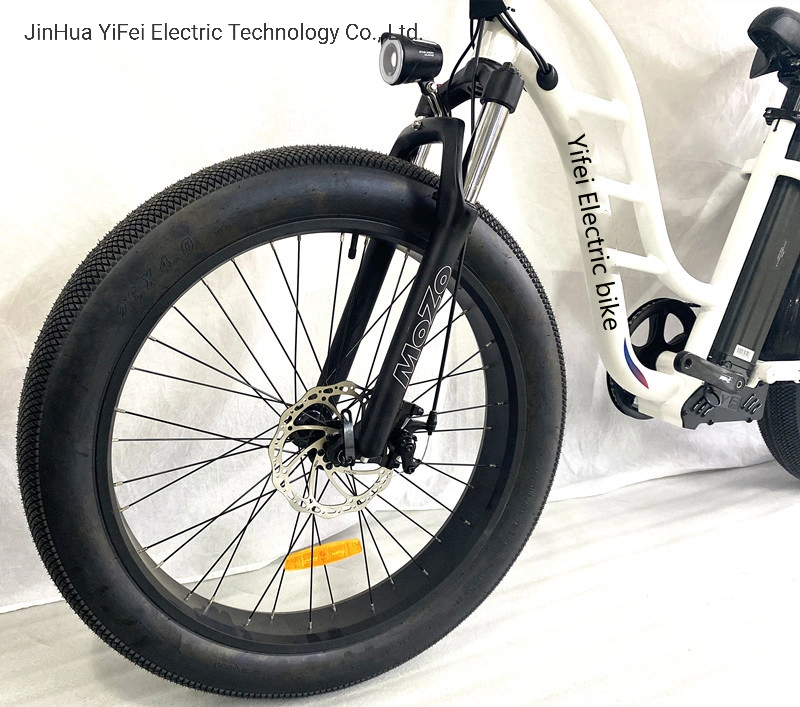 Vélo d'appartement à bandage gras 26 pouces avec cadre en alliage d'aluminium Mountain/Dirt/Snow/Beach Electric Vélo