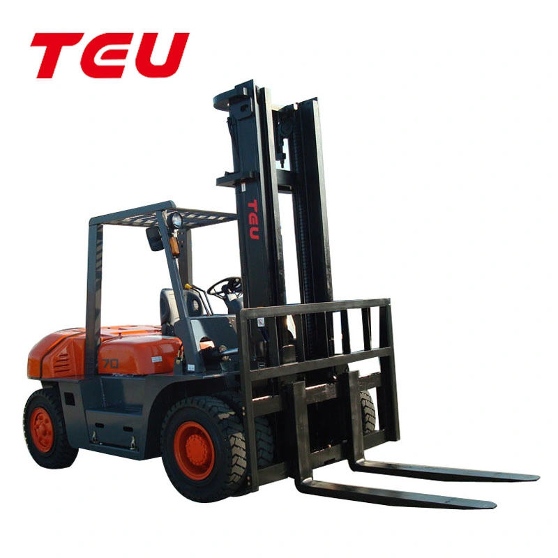 China Teu 7t Diesel Automatic Hydraulic Transmission Forklift