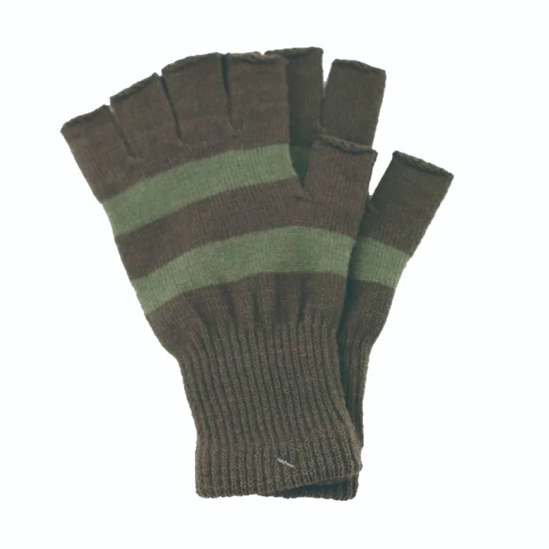 Winter Warm Acrylic Knitted Fingerless Gloves Mitten