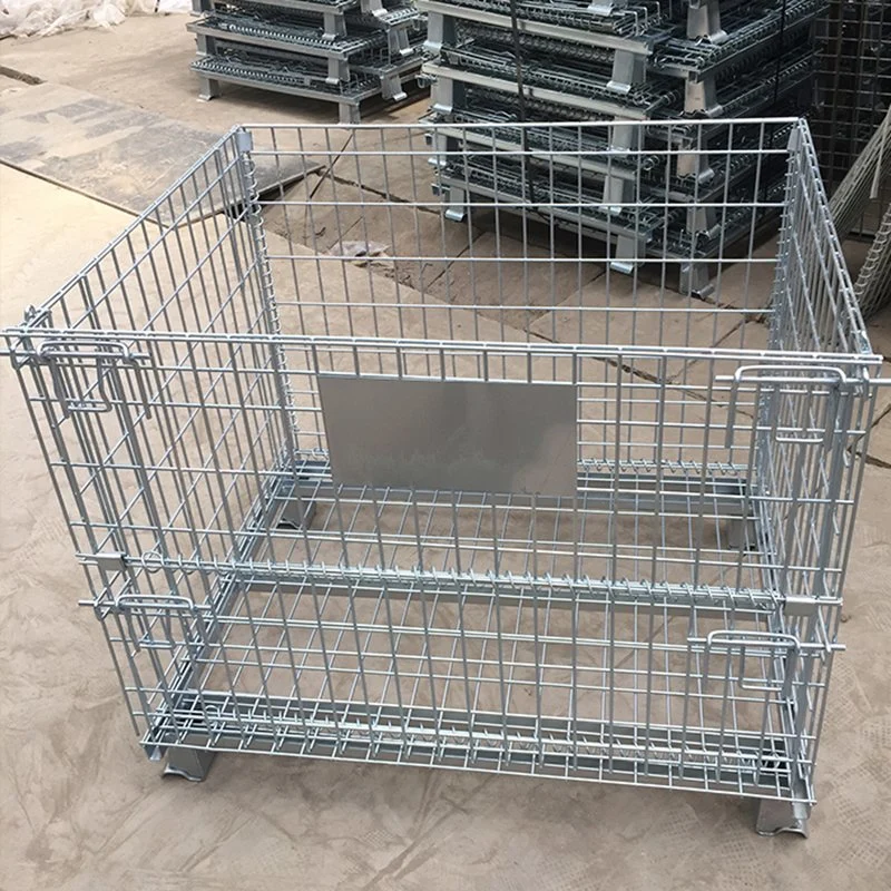 Collapsible Wire Mesh Pallet Cage Galvanised