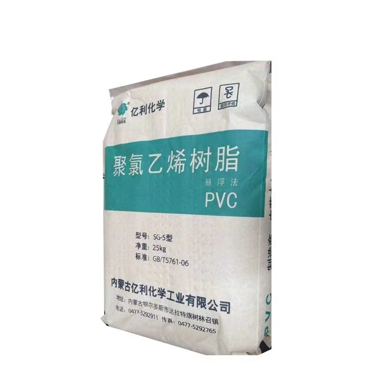 Hot-Selling Kunststoff Rohstoff Virgin PVC Harz SG5 K-Wert K66 Hitzestabilisierte Rohrqualität/Polyvinylchlorid