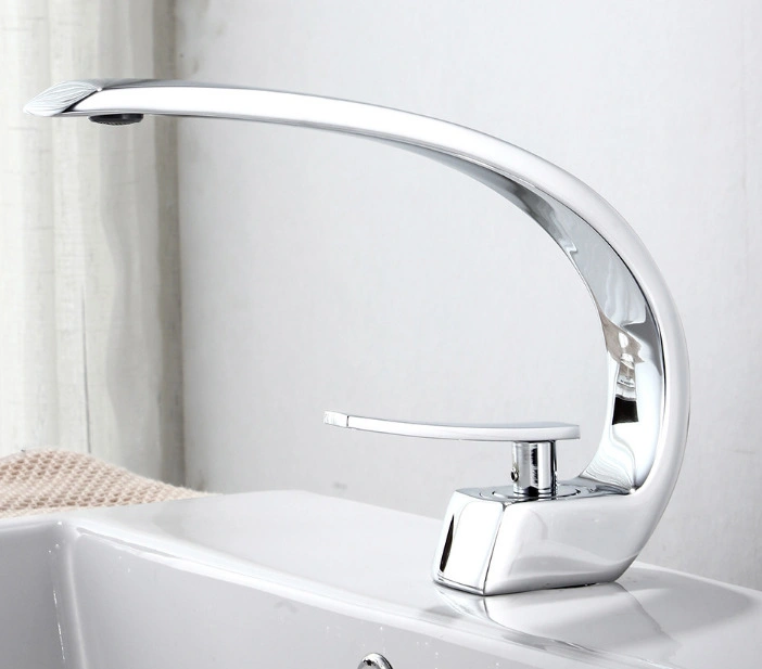 Moderno de lujo mezcla fría y caliente cuarto de baño Single-Handle cuenca de agua del grifo de la cuenca en venta