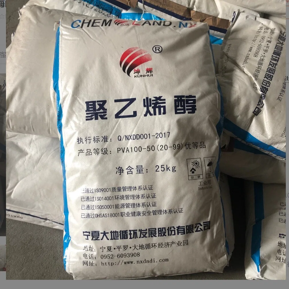 Chemical Polyvinyl Alcohol PVA Pvoh Flakes Shuangxin PVA Wanwei 17-99 100-27