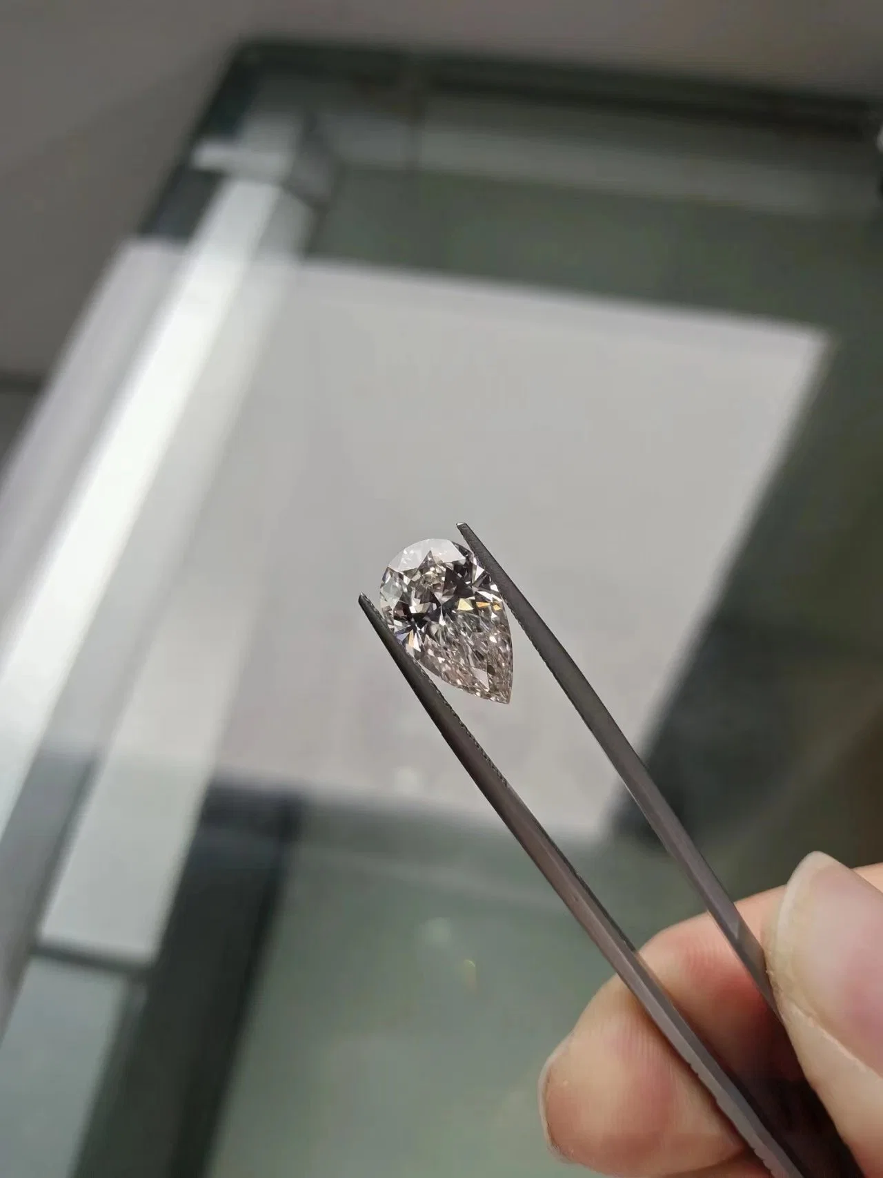 Pear Cut Lab Created Loose Diamonds Wholesale Hpht CVD Diamonds