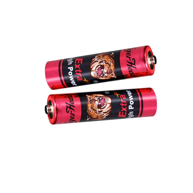 Pila AA de zinc-carbono de celda seca Tiger Head alta resistencia R6P para Flashlights