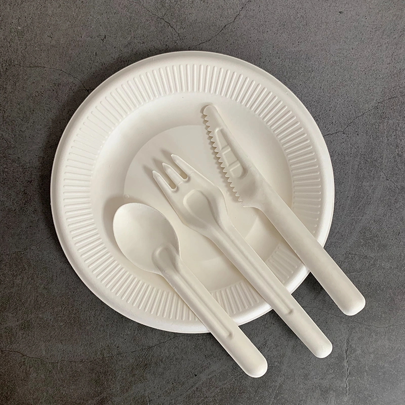 Watsonpak Eco Sugarcane Bagasse Pulp Tableware for Restaurant Hotel Party Disposable Best Biodegradable Tableware