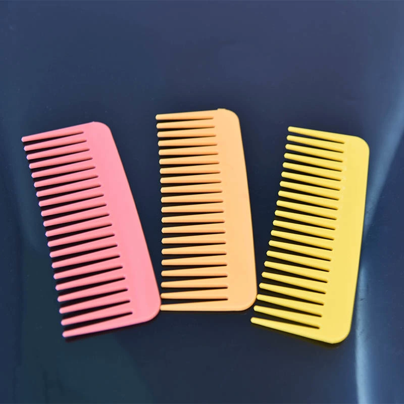 Wholesale Private Logo Plastic Wide Tooth Straightener Styling Wet Comb Hair Brush