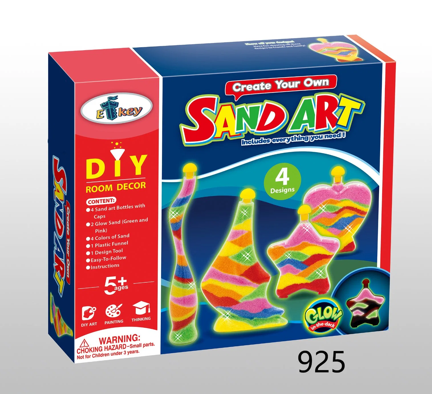 Create Your Own DIY Colorful Sand Art Toy with Accessories Sand for Kids Arts & Crafts