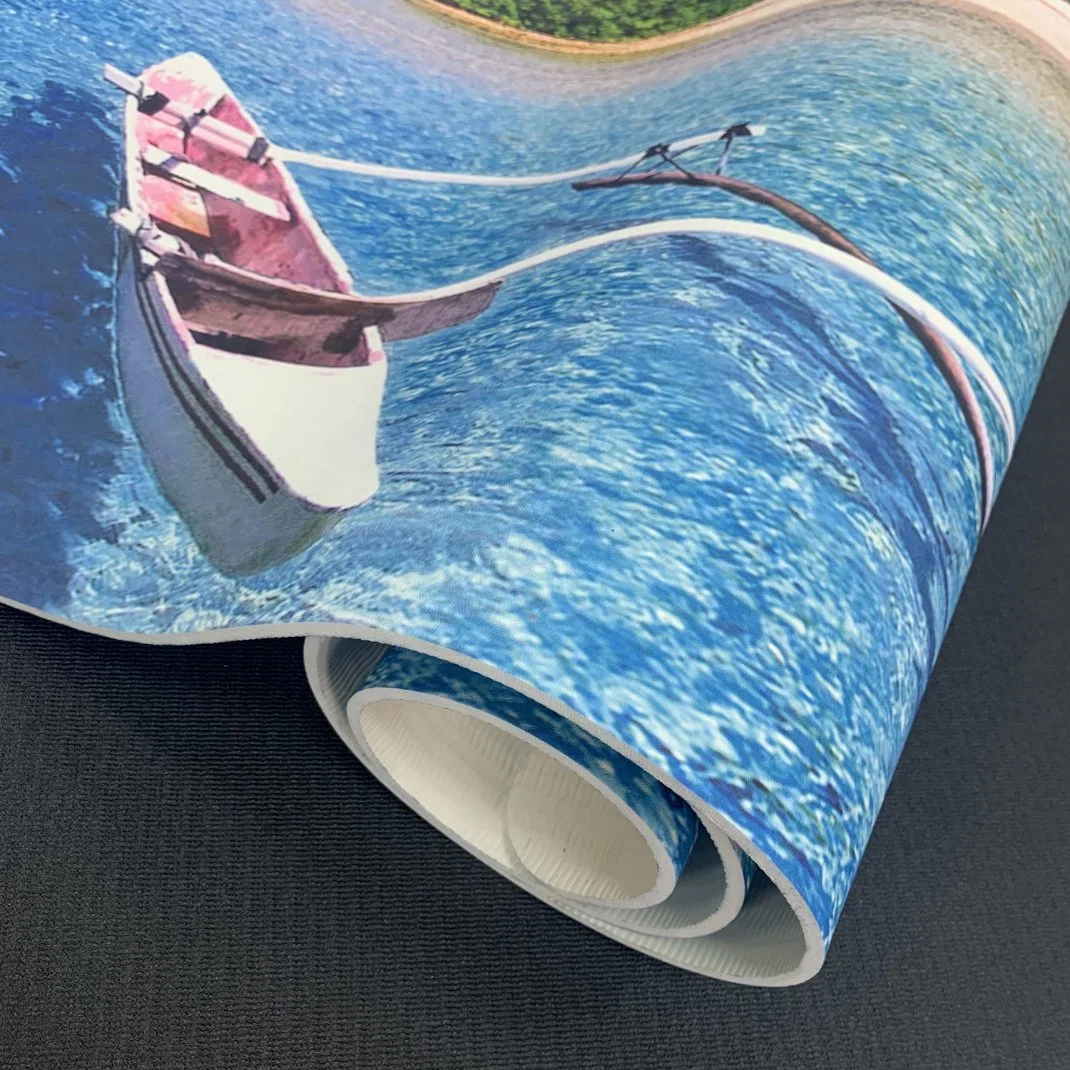 High Density OEM Custom Logo Light Weight Quality Premium Exercise Extra Large Printed TPE Yoga Mat