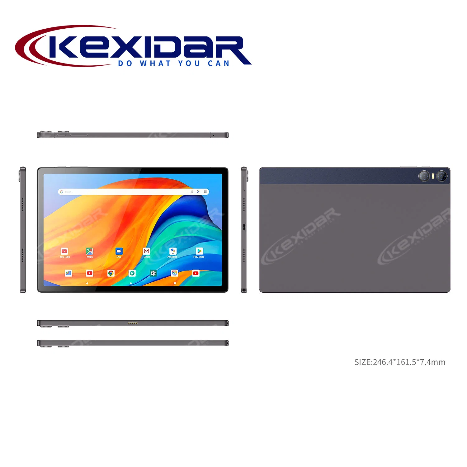 Educación Kexidar Octa Core Tablet PC 5G Android 12/13 10.36 pulgadas de 6GB+128GB para los estudiantes OEM y ODM Ordenador de bolsillo doble cámara 3D G-Sensor Teclado Docking