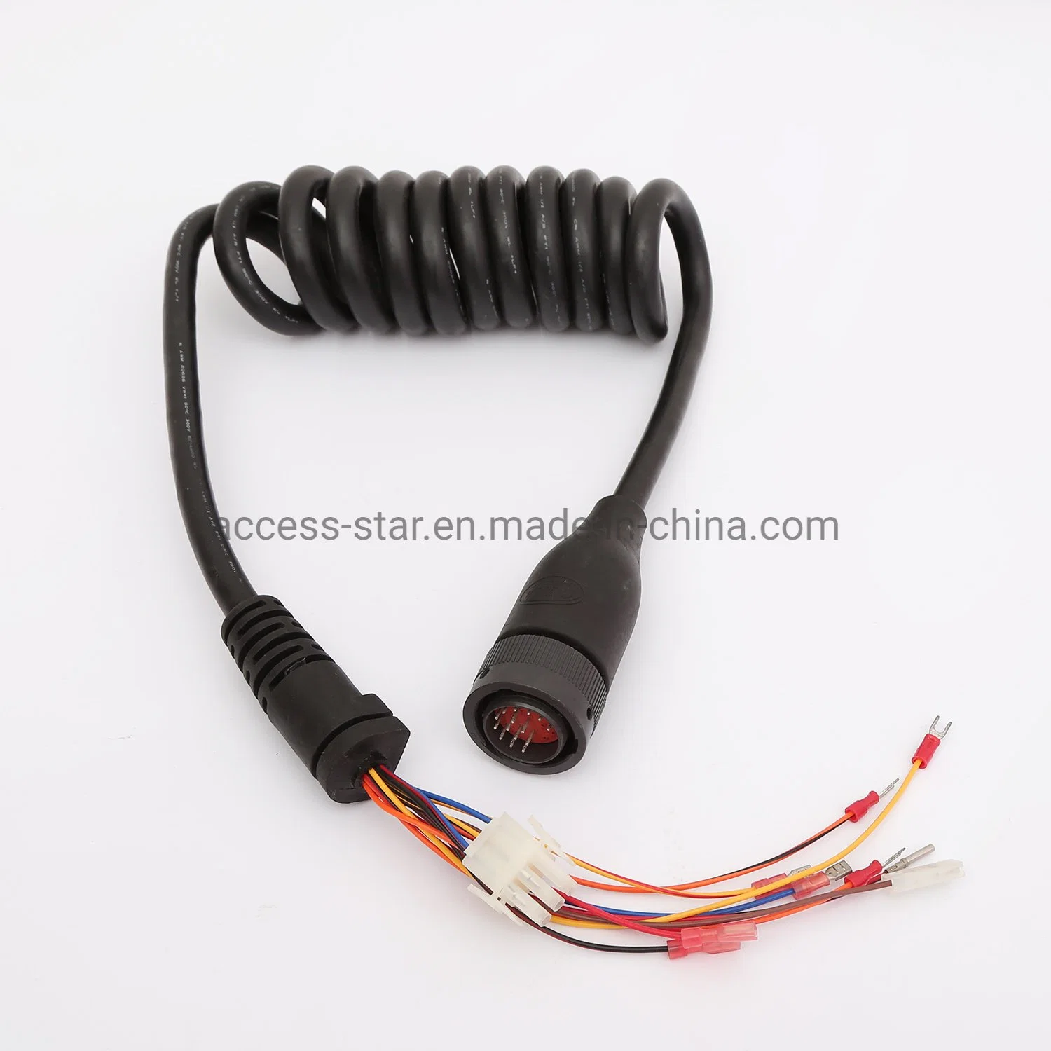 Multi Core Copper Electric Wires Cables Electrical Cable with U Shaped Copper Tube Terminals Wire Assembly