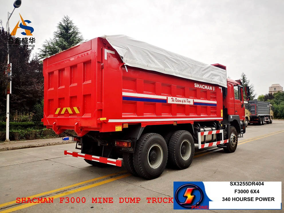 China Shacman 6X4 20 Cubic Meter 10 Wheel 340hptipper Truck Mining Dump Truck for Sale New Diesel Engine