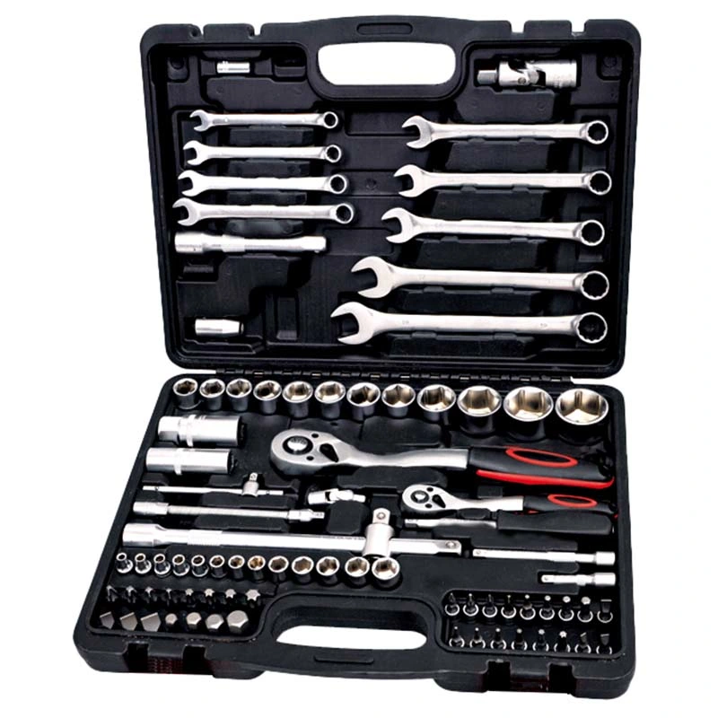 Tomac 82PCS 1/4"&1/2" Socket and Spanner Set Wrenches Customized Hand Mechanic Tools