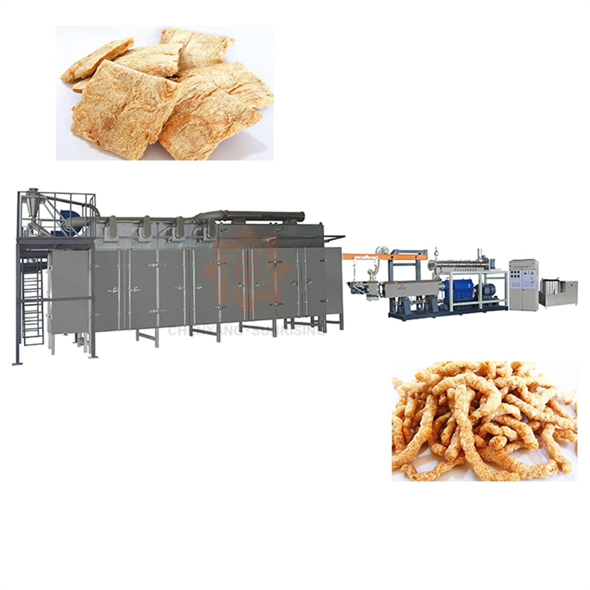 Soya Bean Meat Protein Machine Soy Extruder Whole Soybean Extrusion Machine