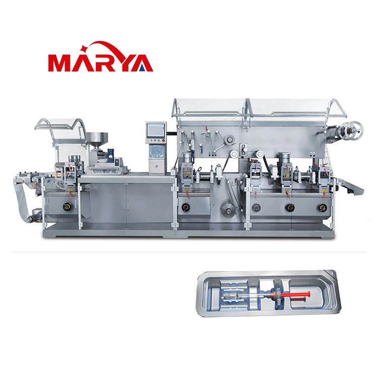 Marya pharmaceutique de la cartouche de la machine de conditionnement automatique seringue en verre plastique Machine d'emballage sous blister