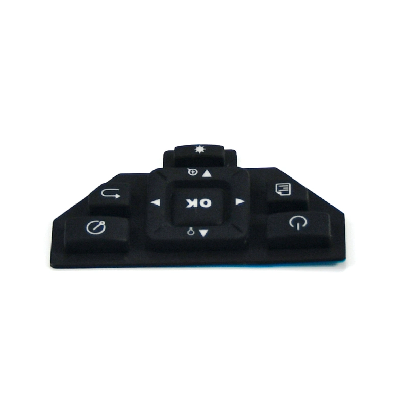 ODM OEM laser Cutting Black Keyboard Custom Made Button Rubber Keypad
