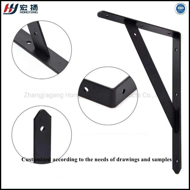 90 Degree Triangle Adjustable Stainless Steel L Angle Wall Mounting Shelf Metal Folding Table Bracket