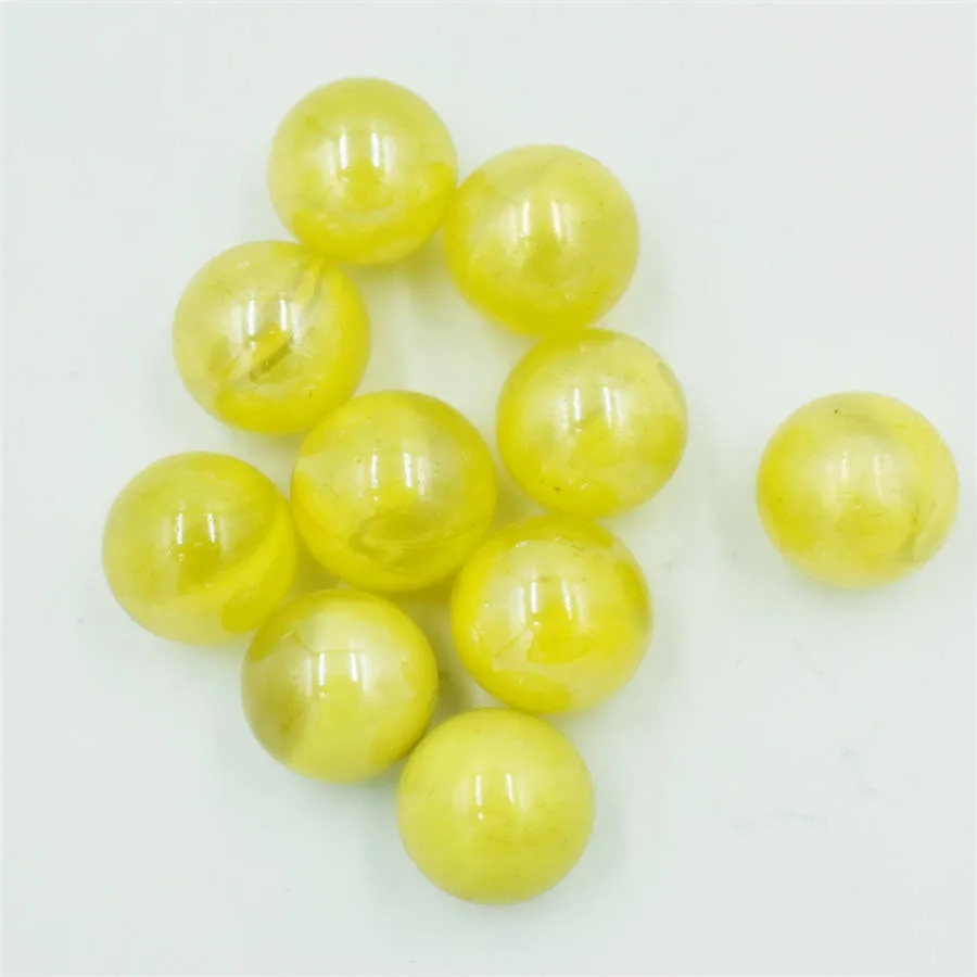 Black Opaque 16mm Glass Marbles