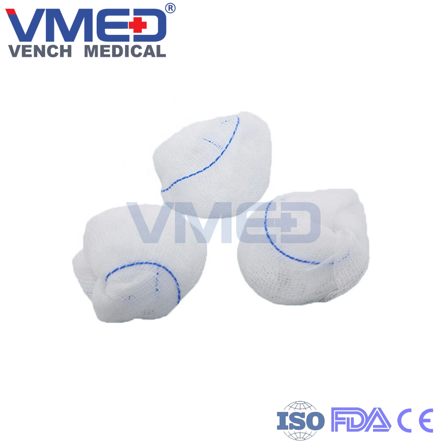 Medical Consumables Sterile 100% Cotton Absorbent Gauze Ball