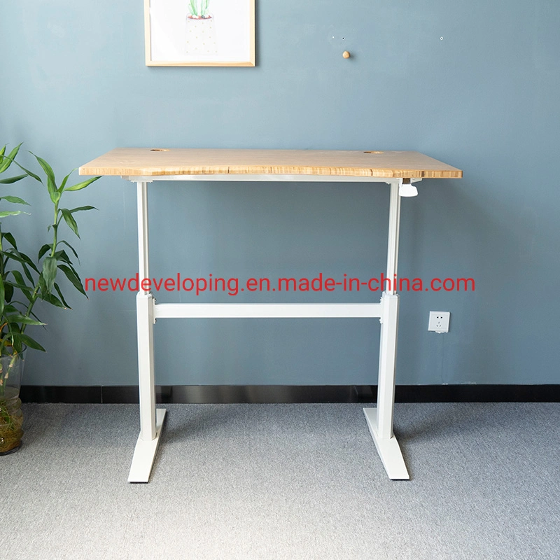 Nice Affordable Solid Bamboo White Metal Homework Table, Organized Desk Table