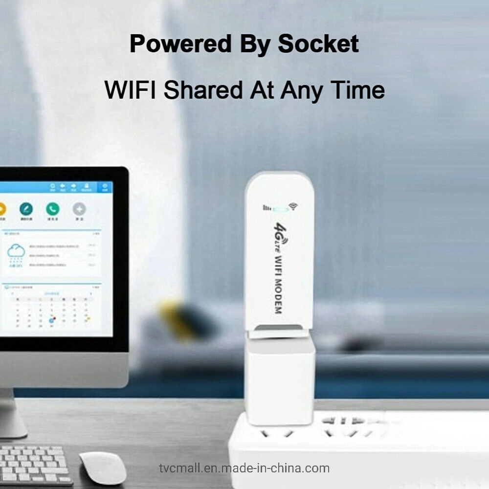 4G LTE B1 / B3 / B5 USB-MODEM 150MBPS Mini Mobile Dongle Hotspot Router - Weiß