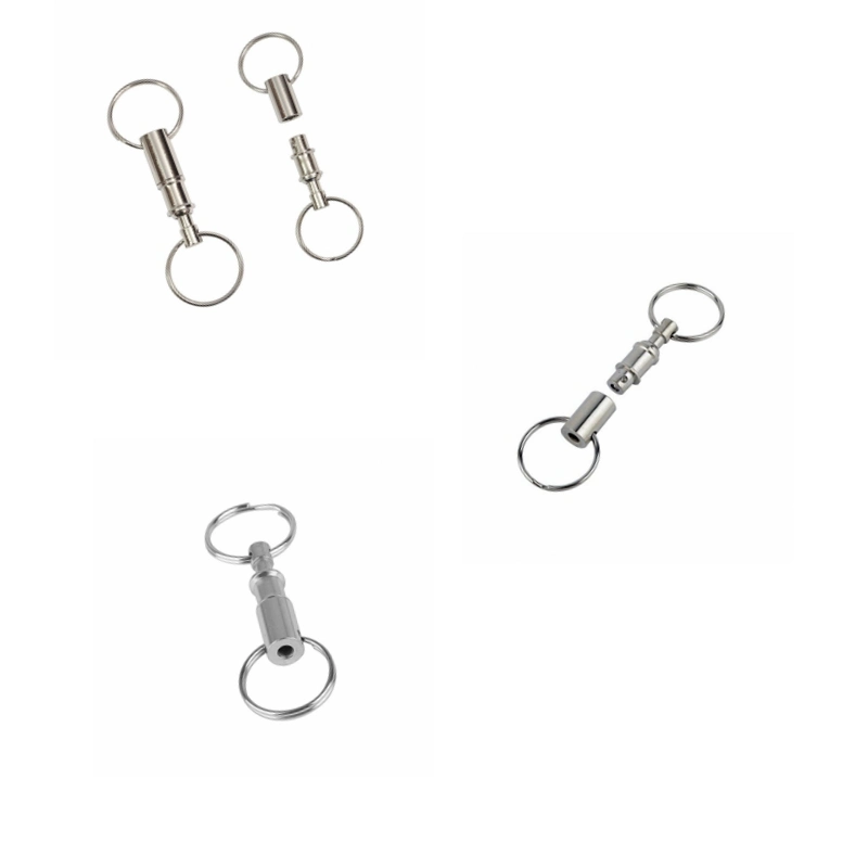 Free Sample Zinc Alloy Metal Keychain Keyholder Key Chain Rin Can Be Customized Color