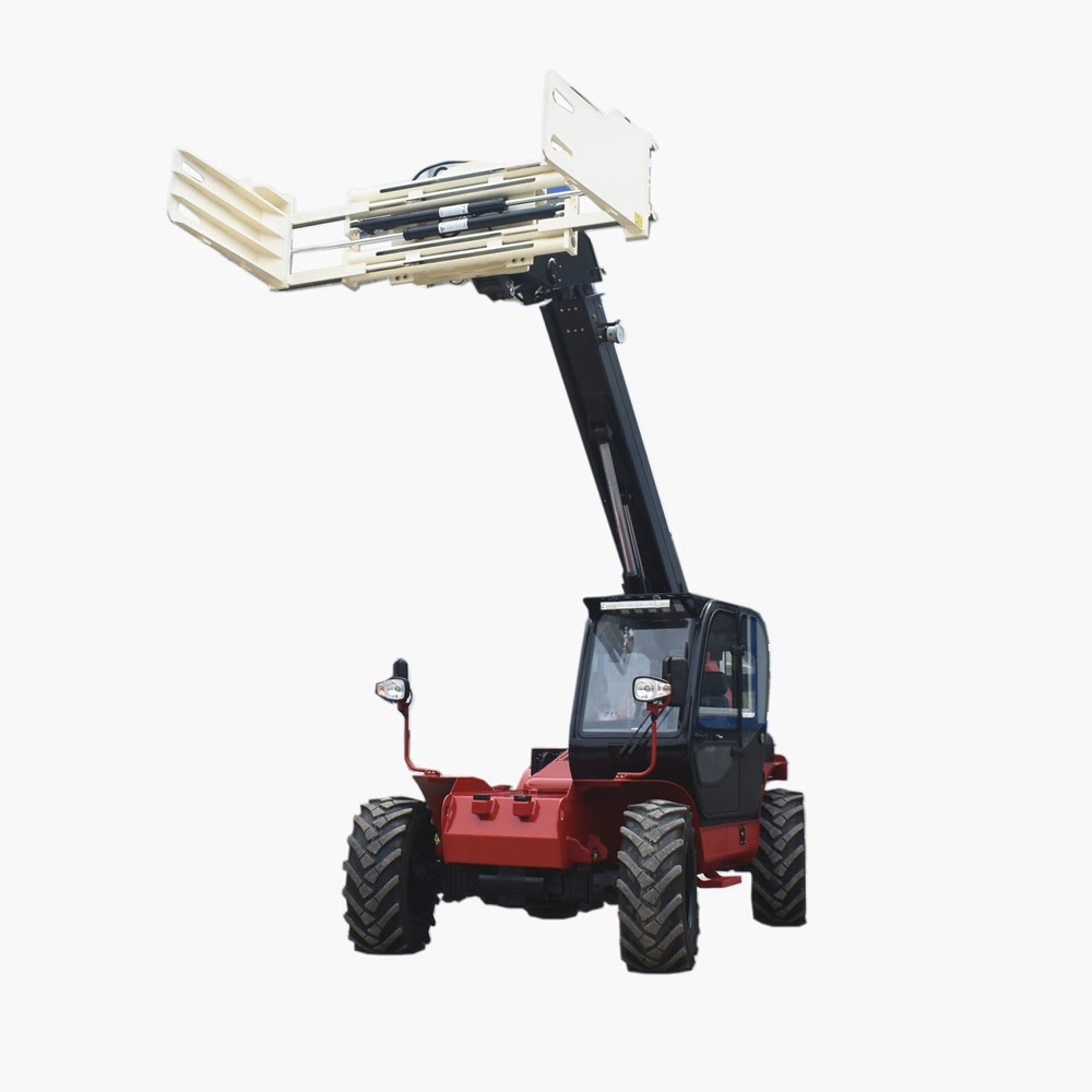 Engineering & Construction Machinery Mini Wheel Loader Diesel 4X4 3 Ton with Telescopic Side Boom