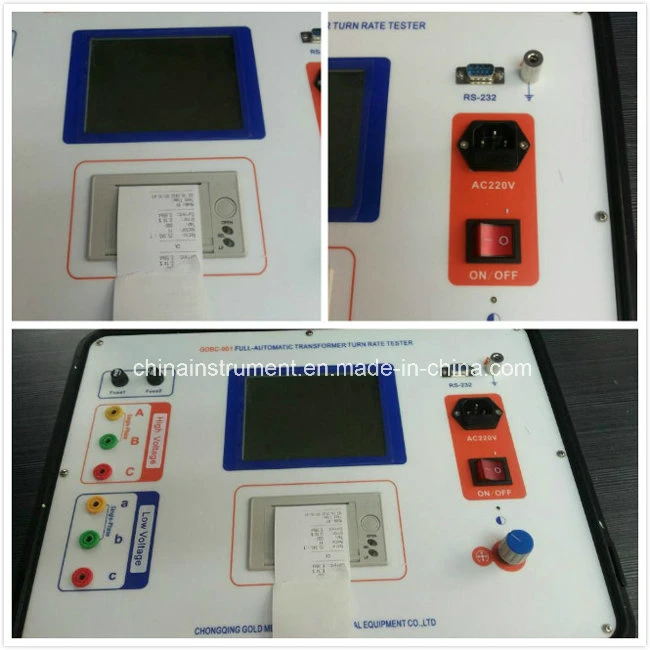 Gdbc-901 High Accuracy Digital TTR Meter Automatic Transformer Turns Ratio Tester