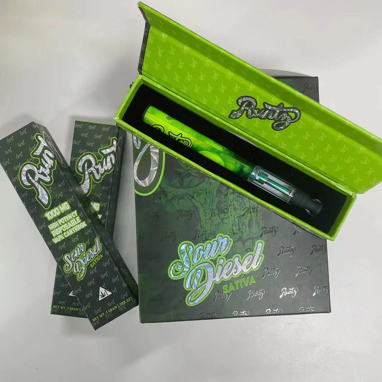 Großhandel/Lieferant Runty Multicolor 1ml Dick Öl Original China Einweg D8 Vape Pen