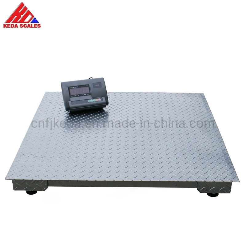 Floor Type Digital Weighing Scale 1000kg with 5mm Checker Plate