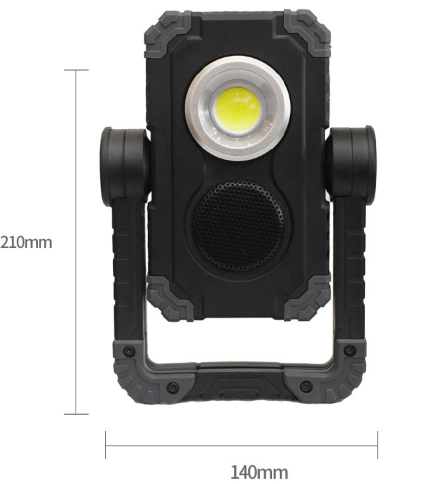 1000 Lumen Griff Tragbares Auto Notfall Spot Lampe Auto Inspektion Flutlicht mit Bluetooth-Lautsprecher wiederaufladbare COB LED-Musik arbeiten Licht