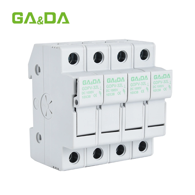 حامل منصهرات اللوحات الكهروضوئية الشمسية Gdpv-32L DC 1000V 32A والمصهر نجح الارتباط في اجتياز شهادة CE