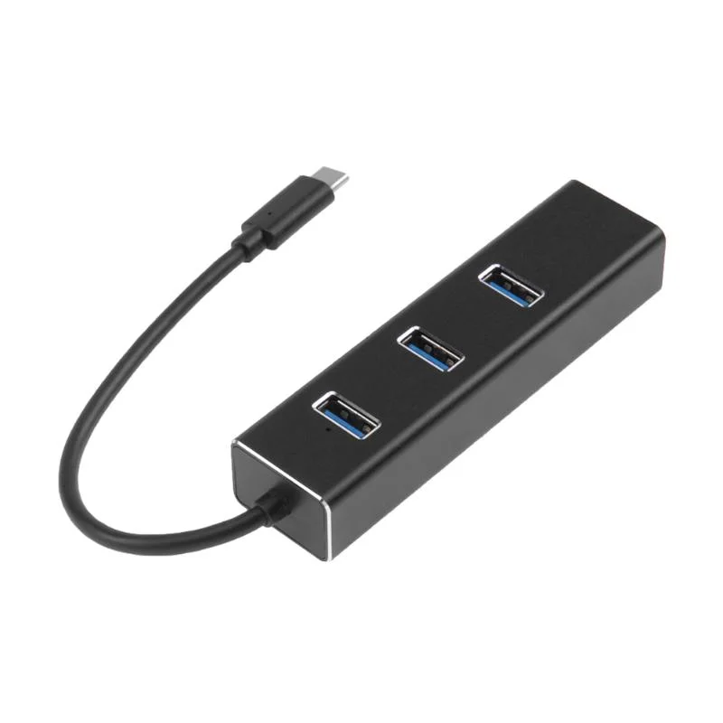 USB 3.1 Type-C Hub with Gigabit Ethernet Adapter aluminum-Alloy Housing