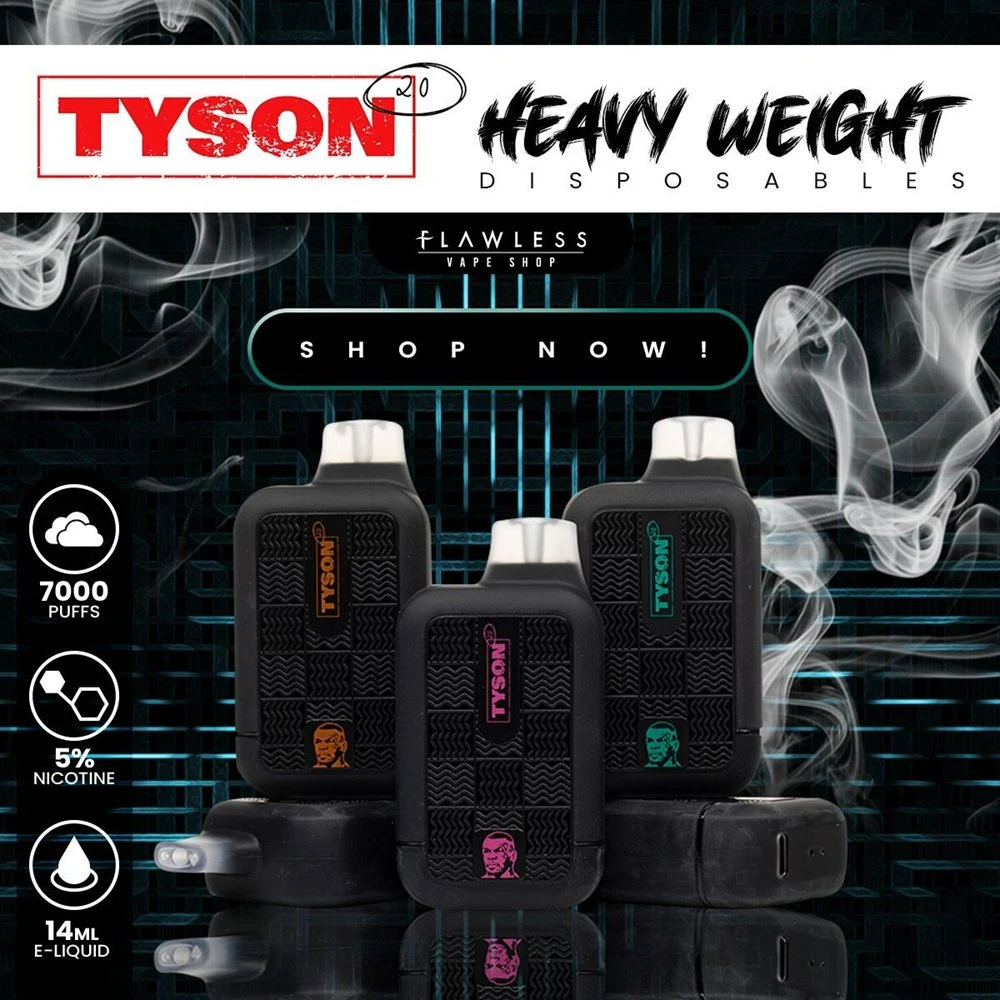 Hot Sell in USA Heavy Weight Tyson 7000 Puffs Disposable/Chargeable Vape