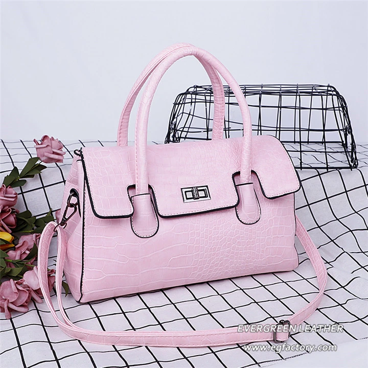 Vintage Style PU Leather Women Tote Bag Shoulder Handbag Wholesale/Supplier Sh918