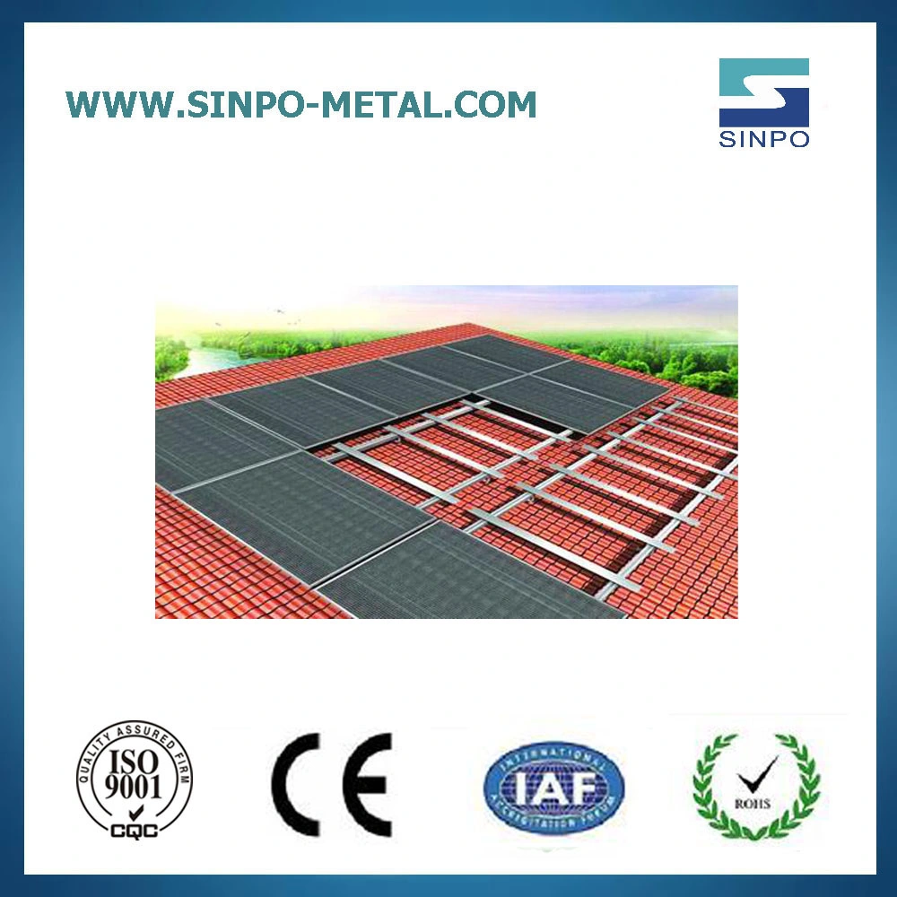 Solar Tile Roof Photovoltaics Panel Mounting System Solar Energy Aluminum Rail