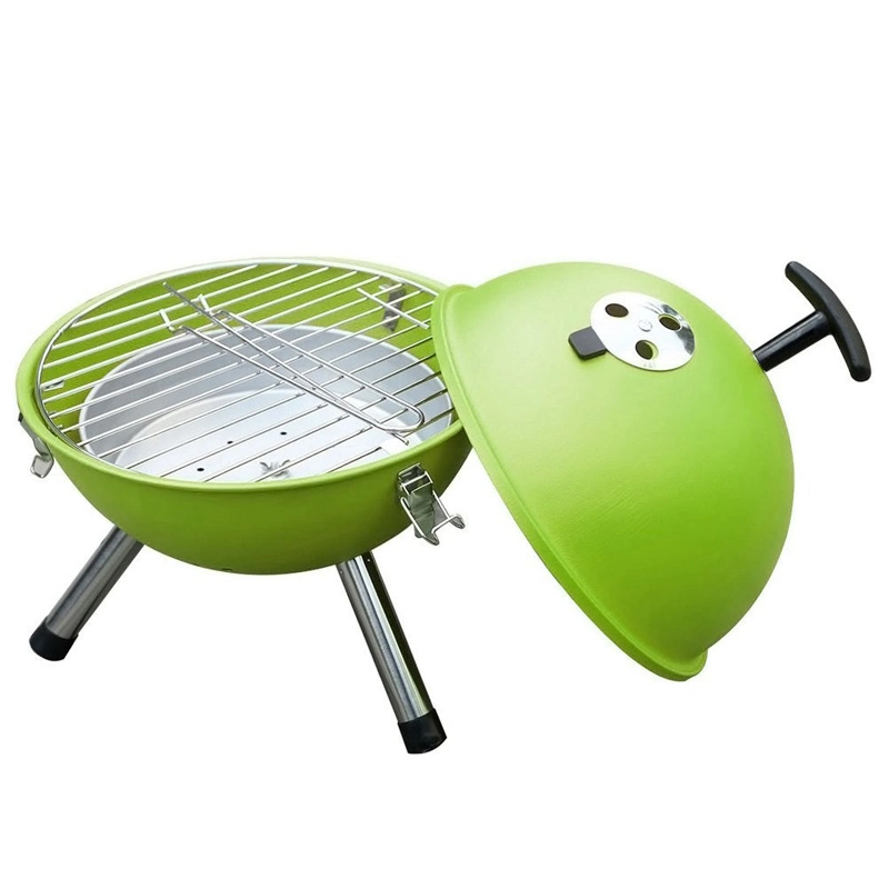 OEM Metal Mini Football Barbecue Grill Portable Kettle BBQ Grill