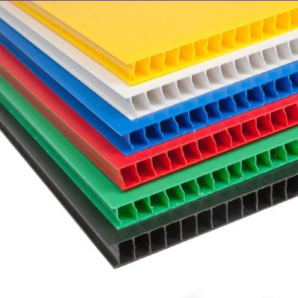 2mm-12mm Lightweight Colorful PP Hollow Sheet Corrugated Corex Sheet