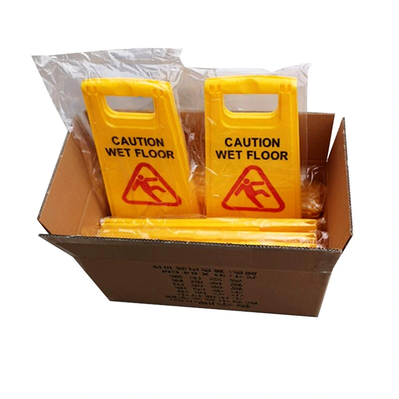 Plastic Triangle Sign Board Hotel Safety Caution Floor Sign Board